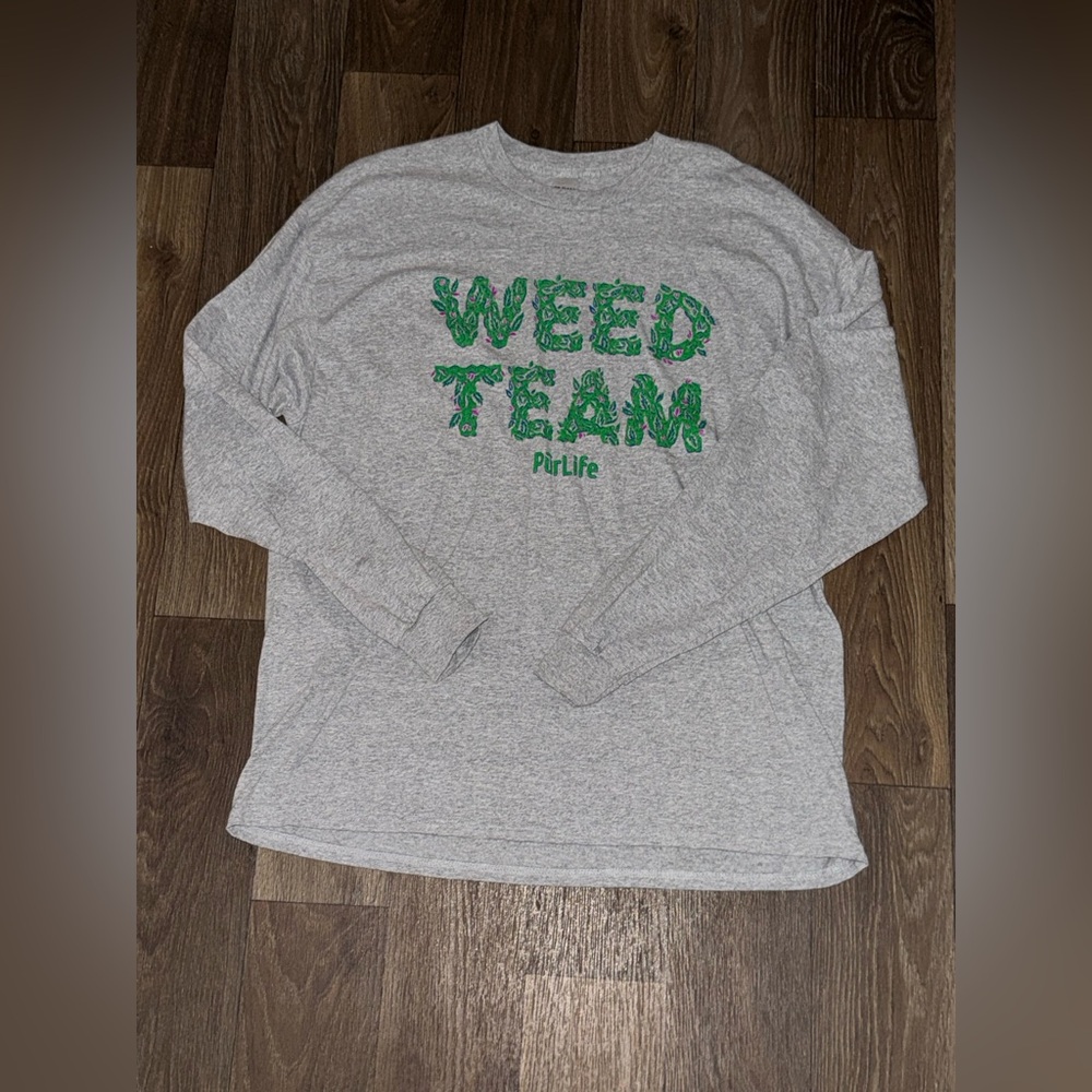 Gildan Long Sleeve Gray XL Unisex Novelty Shirt